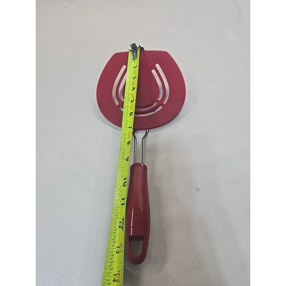 Chefstyle Red Wide Round Spatula Flexible Spatula For Pancakes